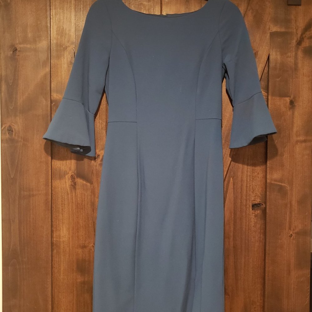 White House Black Market Sheath Dress Teal Size 2